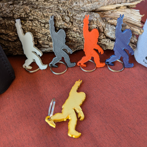 Peace Squatchy Keychains